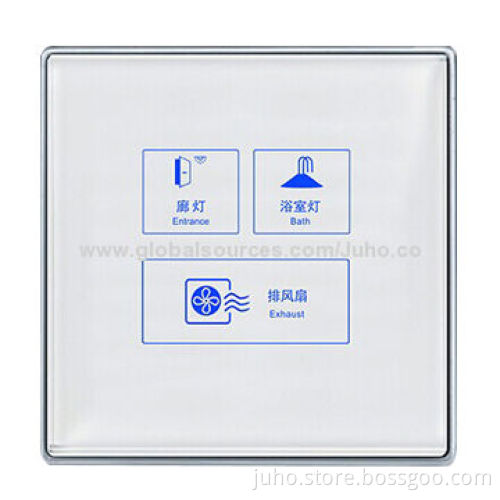 New 3-gang Screen Switch, White Glass and Bathroom Remote Control